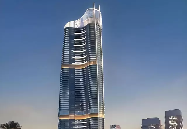 Ilumina&ccedil;&atilde;o de fachada para edif&iacute;cios altos em Alamein