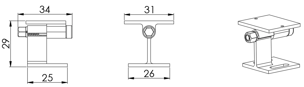 Tipo 3, suporte girat&oacute;rio