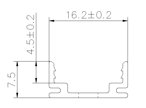 Tipo1, perfil AL para aplica&ccedil;&atilde;o externa (1 metro ou 3 cm por pe&ccedil;a)